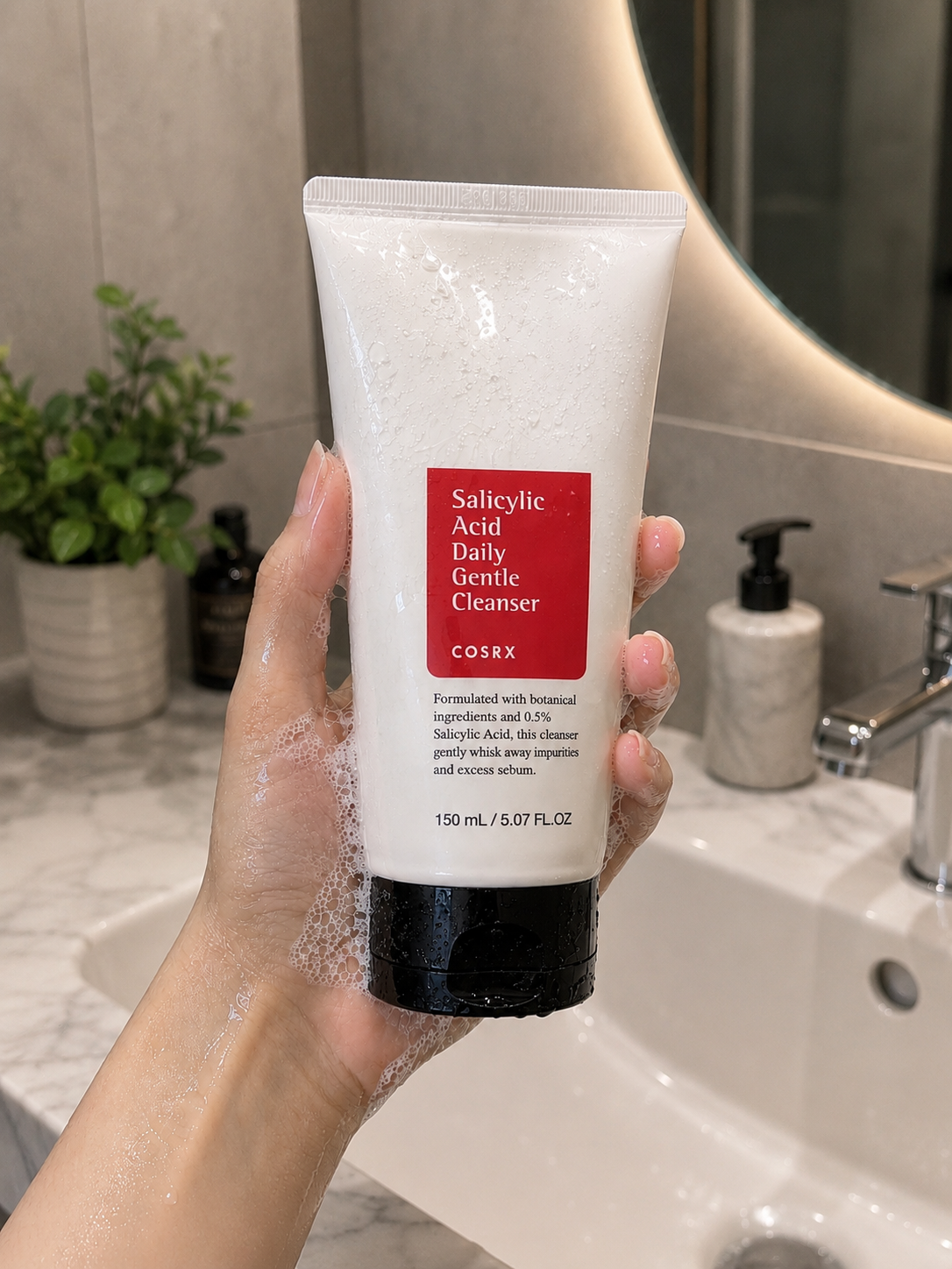 COSRX Salicylic Acid Daily Gentle Cleanser,غسول كوسركس بحمض الساليسيليك للتنظيف اليومي واللطيف للبشرة الدهنية والمختلطة
