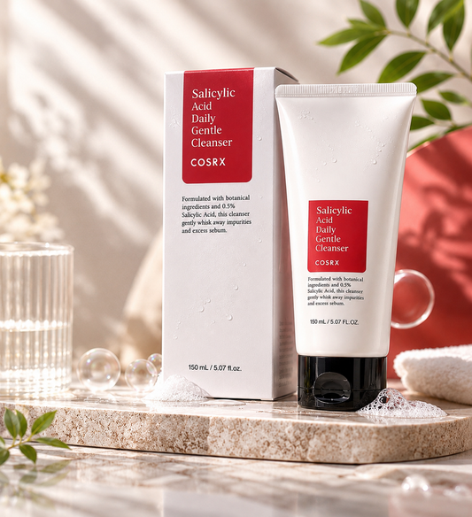 COSRX Salicylic Acid Daily Gentle Cleanser,غسول كوسركس بحمض الساليسيليك للتنظيف اليومي واللطيف للبشرة الدهنية والمختلطة
