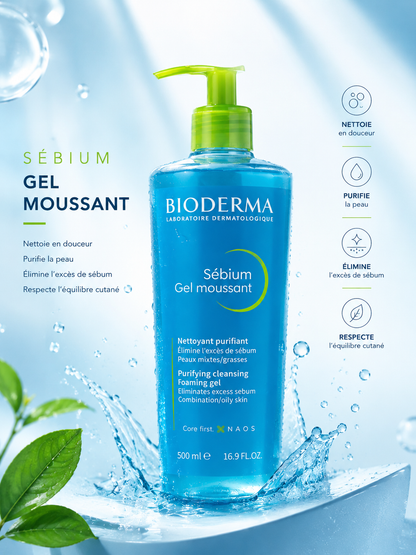 BIODERMA Purifying cleansing combination |oily skin, 500m|
