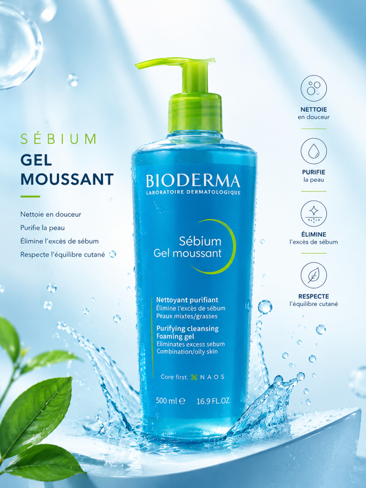 BIODERMA Purifying cleansing combination |oily skin, 500m|