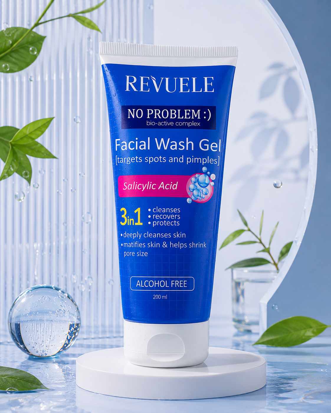 REVUELE Facial Wash Gel with Salicylic Acid, غسول ريفويل بحمض الساليسيليك لتنظيف البشرة