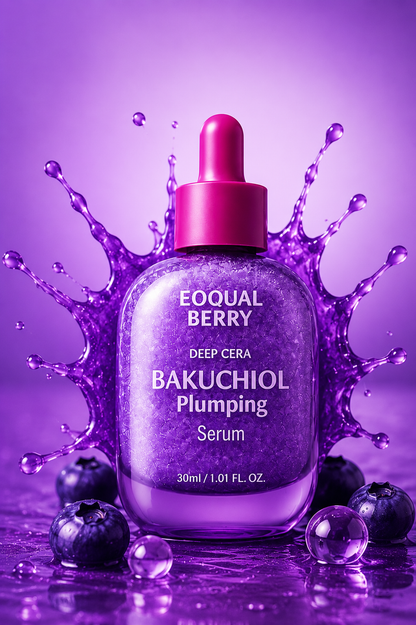 Equal Berry Deep Cera Bakuchiol Plumping Serum 30ml 🇰🇷– سيروم باكوتشيول لشد وترطيب البشرة✨