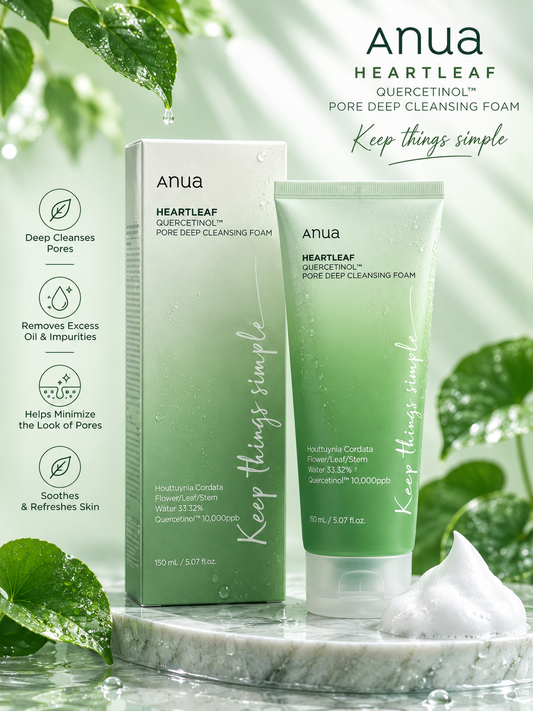 ANUA Heartleaf Quercetinol™ Pore Deep Cleansing Foam 150ml