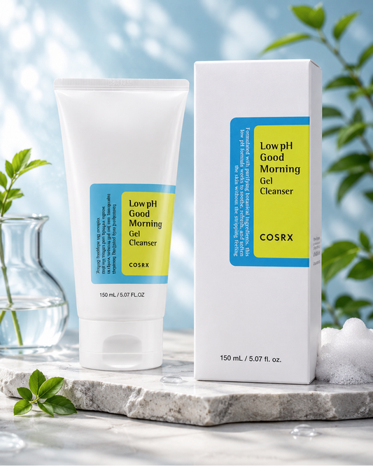 COSRX Low pH Good Morning Gel Cleanser, غسول كوسركس مناسب جداً للبشرة الدهنية والمختلطة