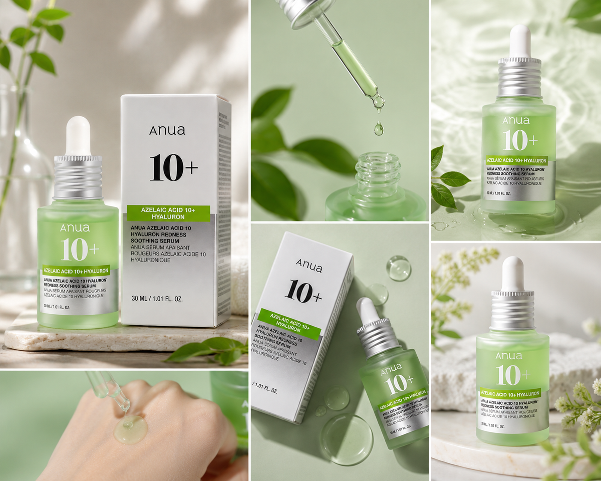 Anua Azelaic Acid 10% + Hyaluron Redness Soothing Serum – 30ml , سيروم أنوا أزيليك أسيد 10% + هيالورون لتهدئة الاحمرار – 30 مل
