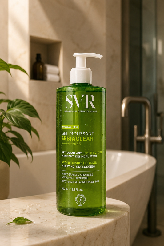 SVR Sebiaclear Gel Moussant – غسول SVR سيبياكلير للبشرة الدهنية والحساسة✨