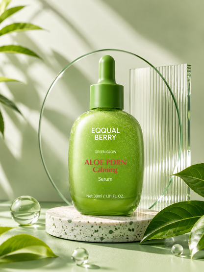 Equal Berry Green Aid Aloe PDRN Calming Serum 30ml – سيروم الألوفيرا المهدئ للبشرة 💚✨