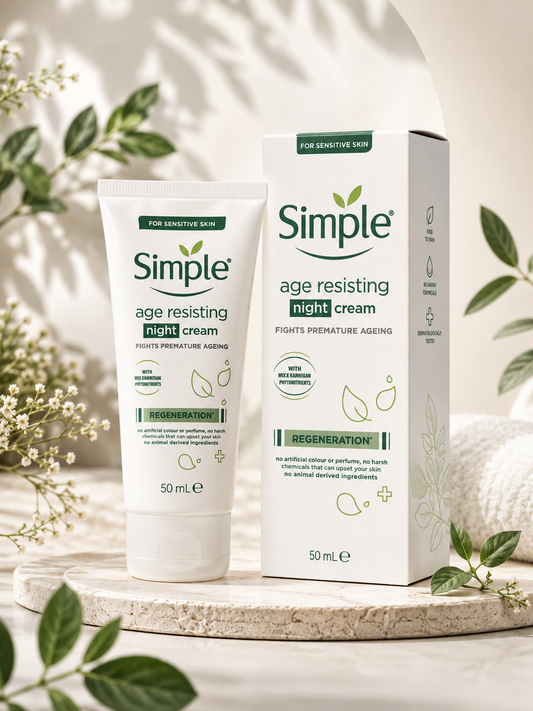 Simple Age Resisting Night Cream – كريم ليلي لتجديد وترطيب البشرة