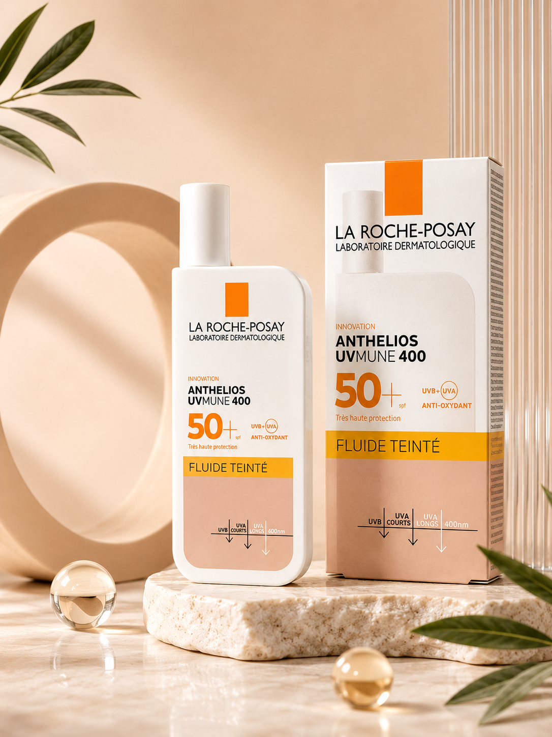 La Roche-Posay Anthelios UVMune 400 Tinted SPF50+ 50ml – واقي شمس ملون للبشرة الحساسة ☀️🤎