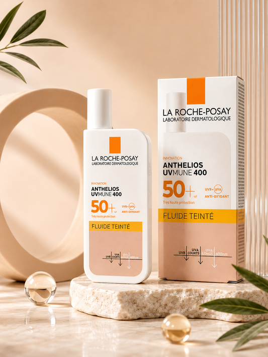 La Roche-Posay Anthelios UVMune 400 Tinted SPF50+ 50ml – واقي شمس ملون للبشرة الحساسة ☀️🤎