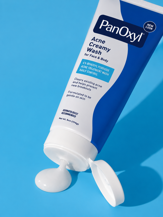 PanOxyl Acne Creamy Wash 4% – غسول بان أوكسيل الكريمي لعلاج حب الشباب 170 غرام✨