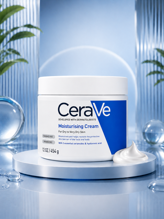 CeraVe Moisturising Cream 454g – كريم ترطيب عميق للبشرة الجافة 💙✨
