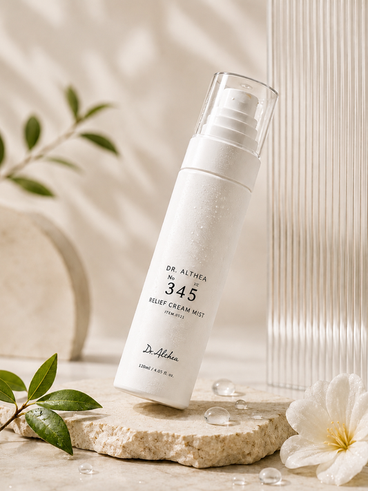 Dr. Althea 345 Relief Cream Mist 100ml 🇰🇷– بخاخ كريم مهدئ ومرطب للبشرة 🤍✨