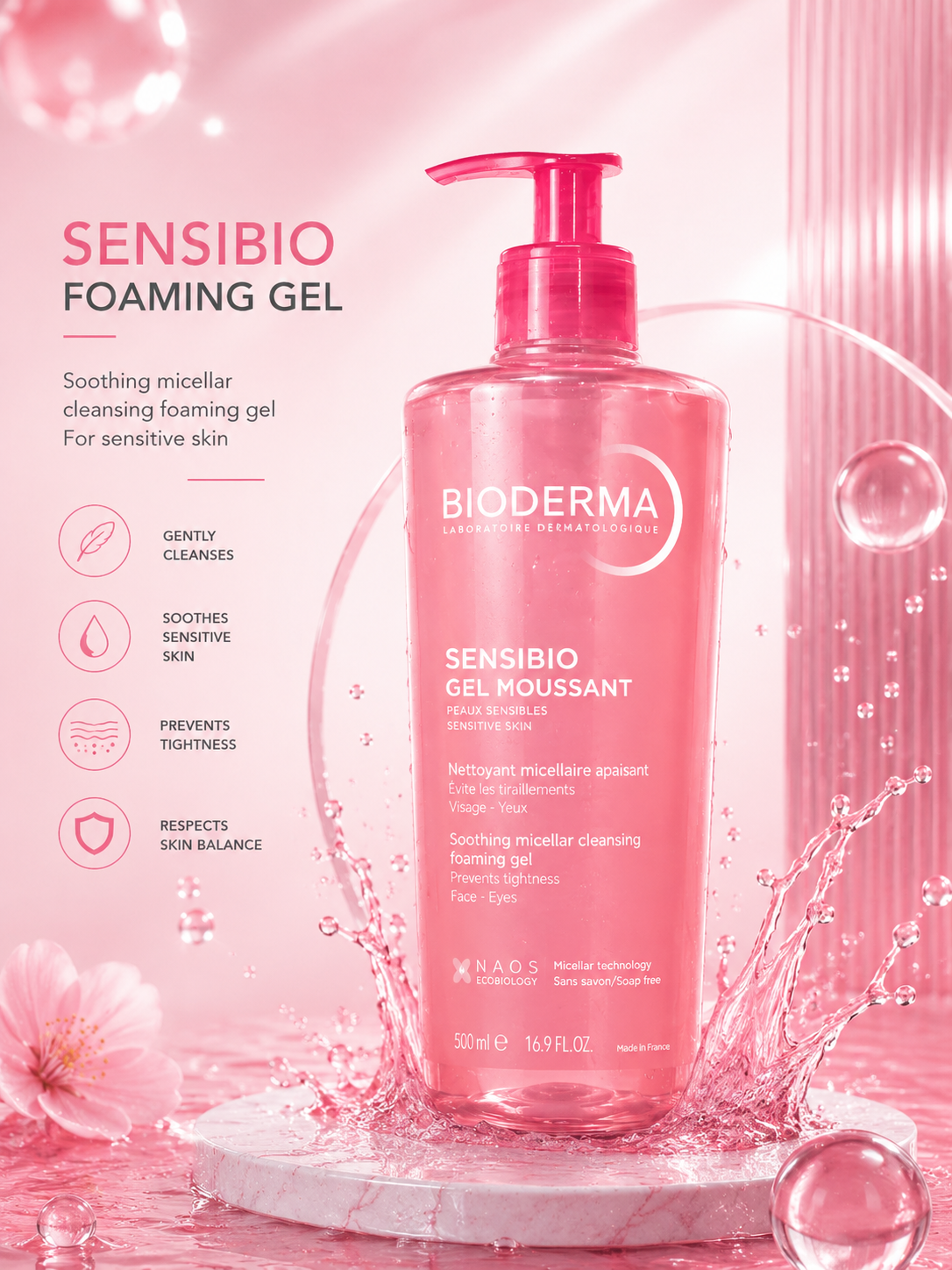 BIODERMA Purifying Cleansing, Combination/Oily Skin, 500 ml | بايو ديرما غسول منقي للبشرة المختلطة والدهنية