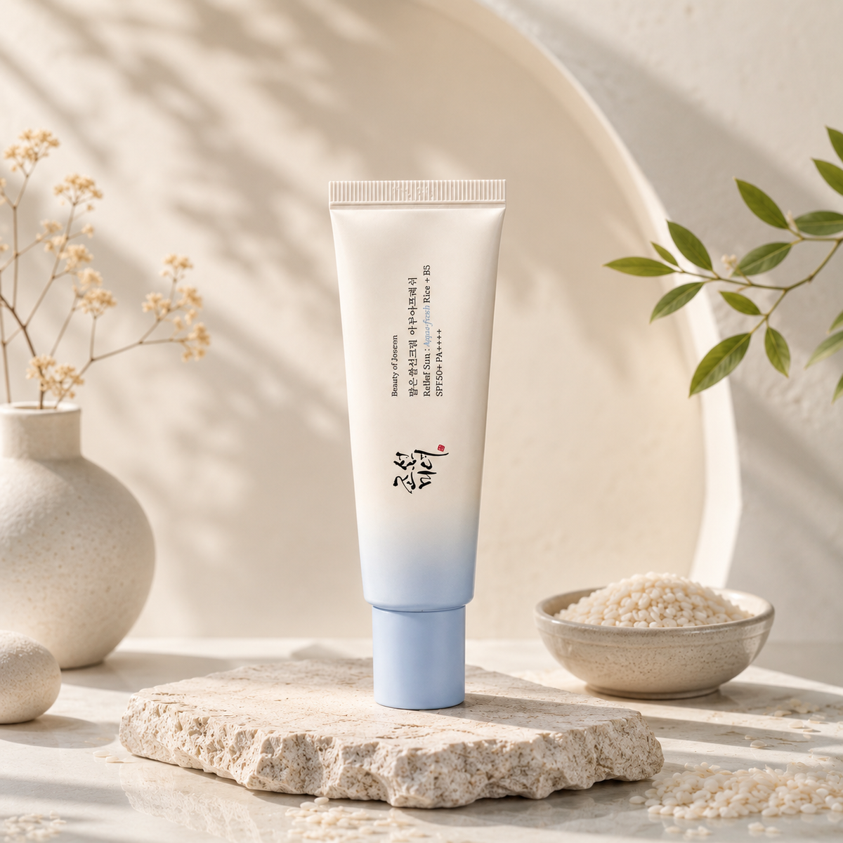 Beauty of Joseon Relief Sun SPF50+ PA++++ – واقي شمس بالأرز والبروبيوتك 🌞✨